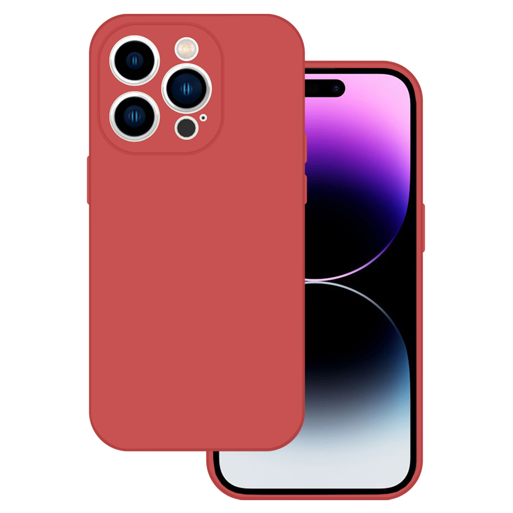 Kryt Silicone Premium pro Apple iPhone 12 , barva korálová