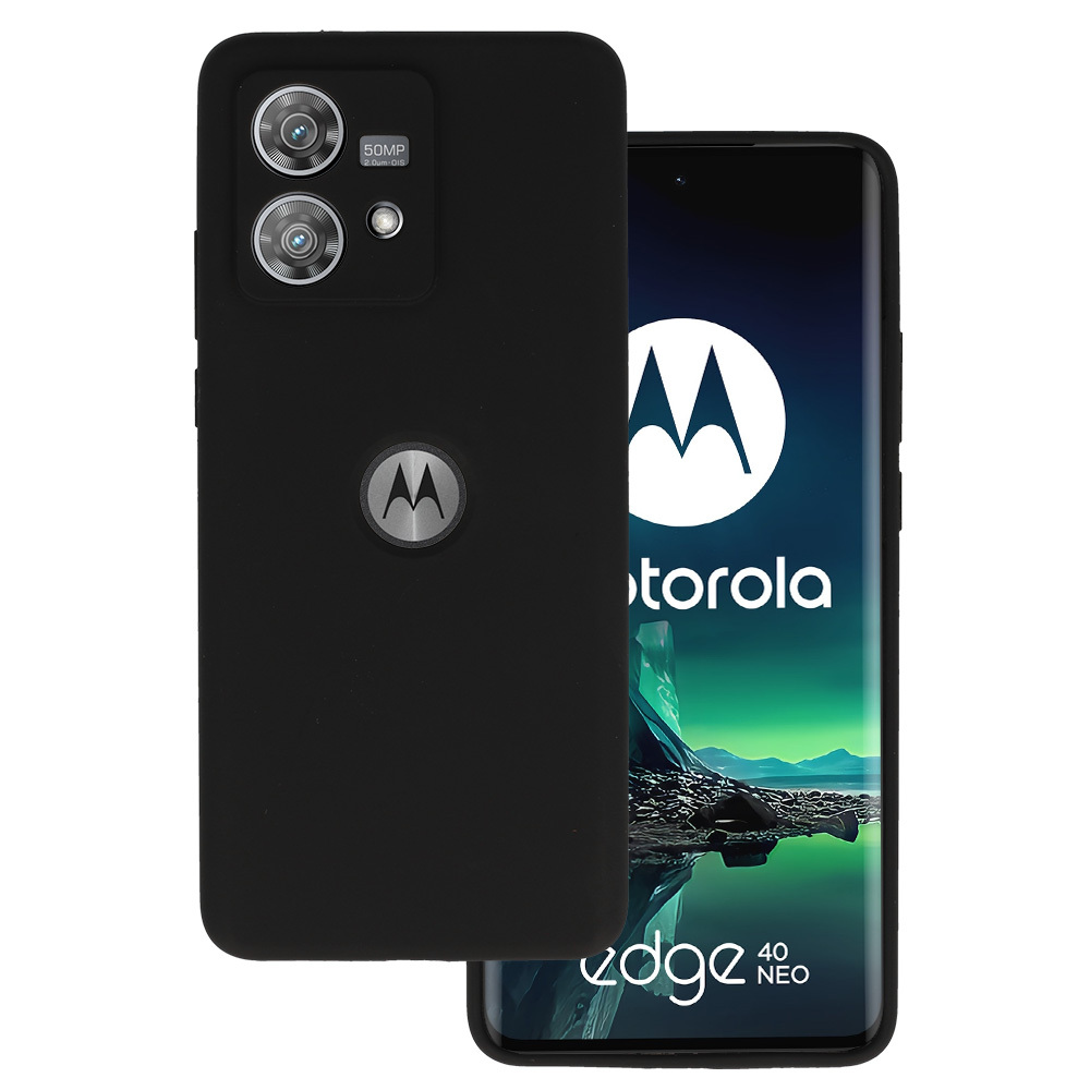 Kryt Silicone Lite pro Motorola Edge 40 Neo 5G , barva černá