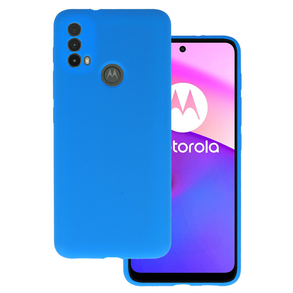 Kryt Silicone Lite pro Motorola Moto E40/E30 , barva modrá