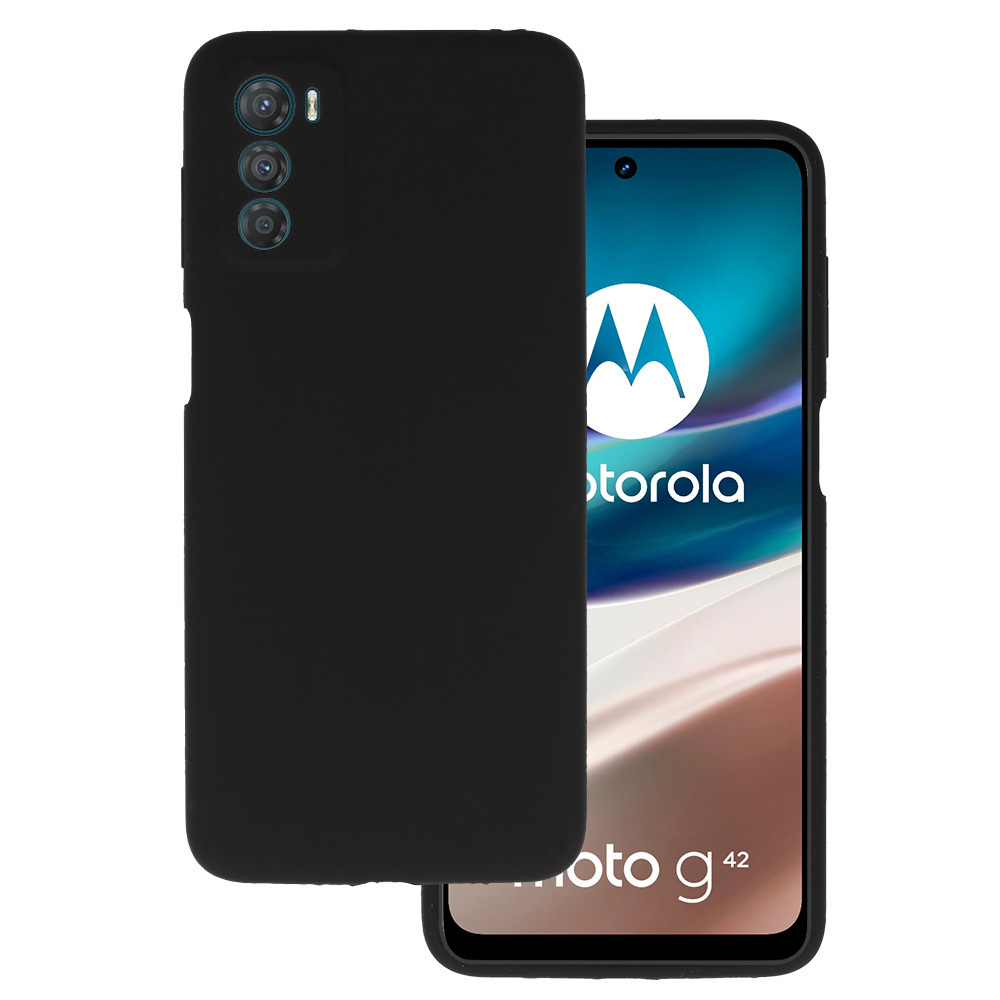 Kryt Silicone Lite pro Motorola Moto G42 , barva černá