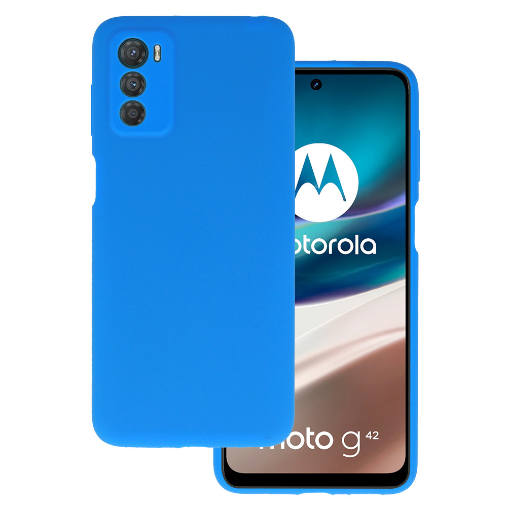 Kryt Silicone Lite pro Motorola Moto G42 , barva modrá