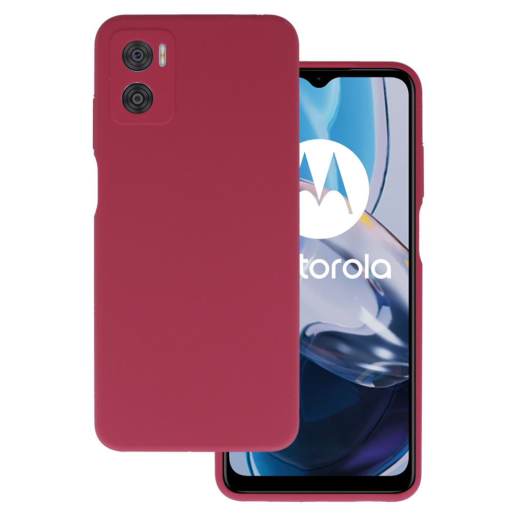 Kryt Silicone Lite pro Motorola Moto E22/E22i , barva vínová