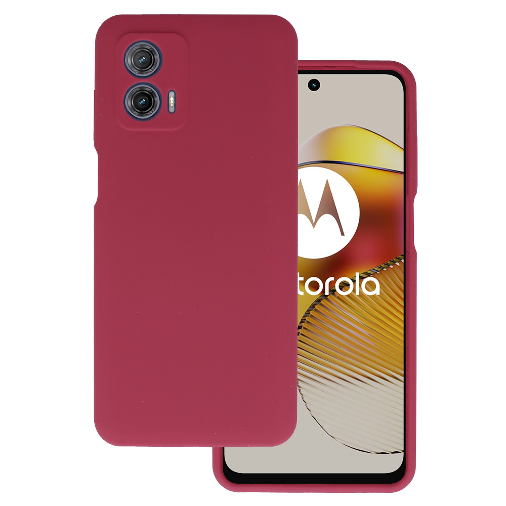 Kryt Silicone Lite pro Motorola Moto G73 , barva vínová
