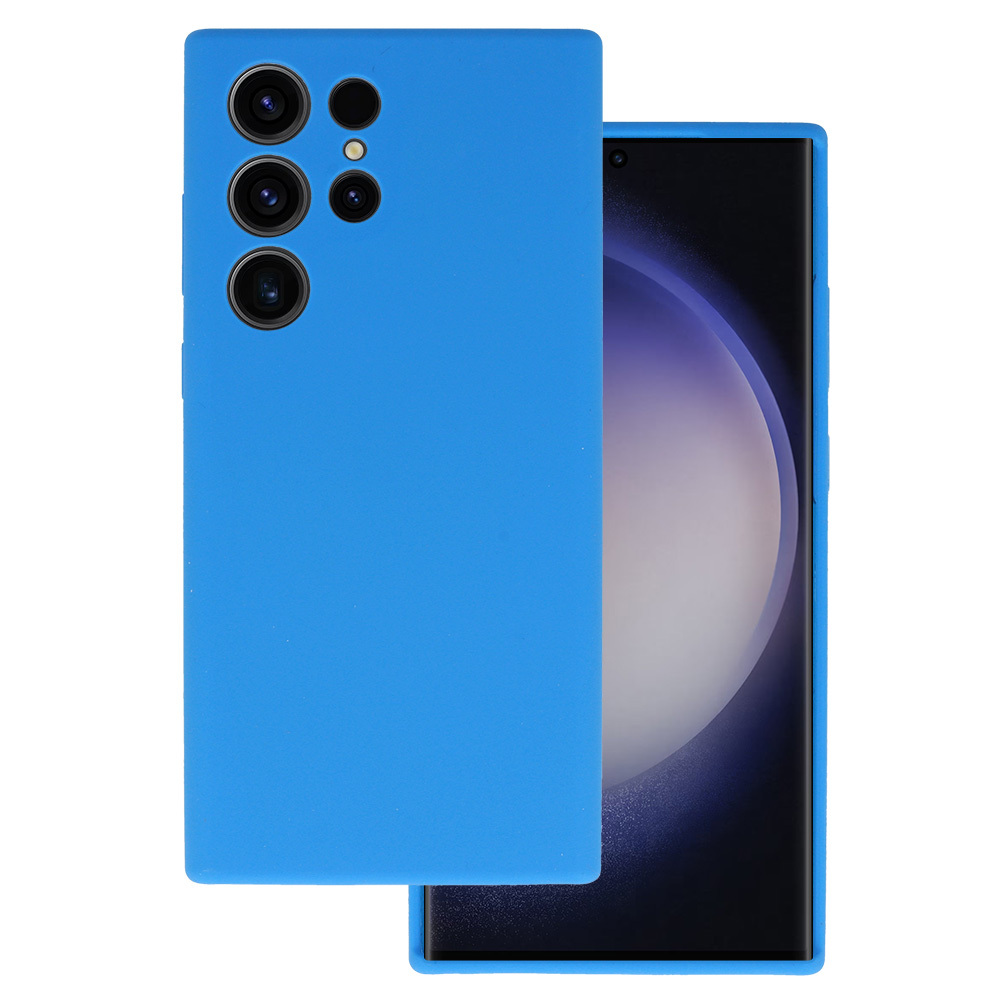 Kryt Silicone Lite pro Samsung Galaxy S22 Ultra , barva modrá