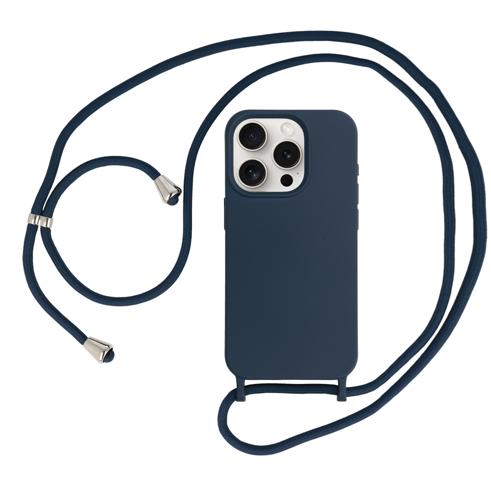 Kryt Strap Silicone pro Apple iPhone 13/14 , design 1 , barva modrá