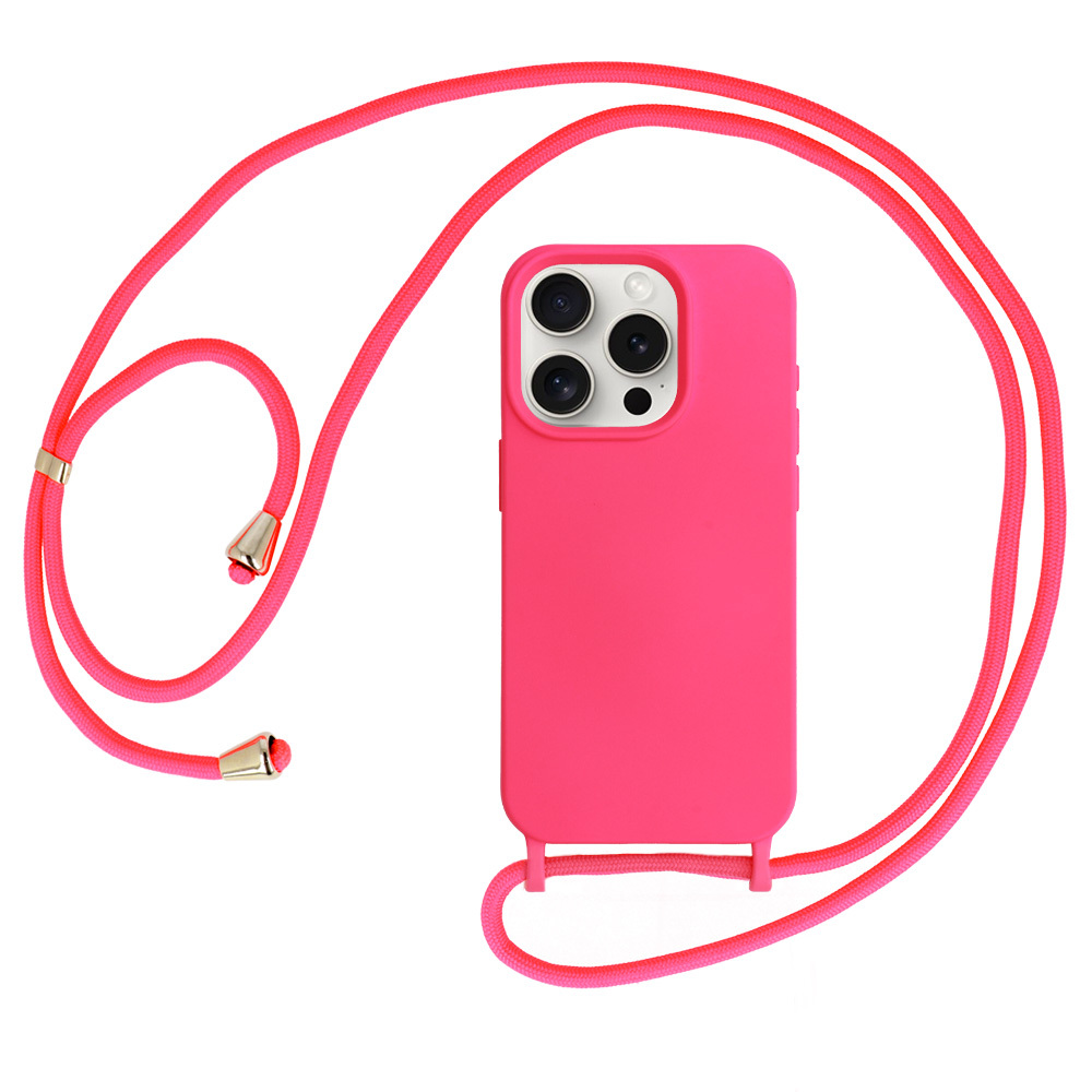 Kryt Strap Silicone pro Apple iPhone 14 Pro , design 1 , barva růžová