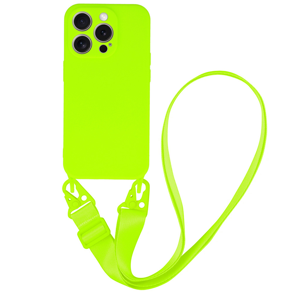 Kryt Strap Silicone pro Apple iPhone 14 , design 2 lime
