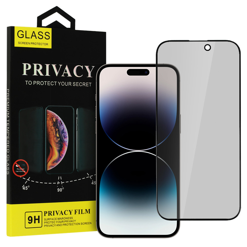 Tempered Glass Privacy Glass for REALME C55 BLACK - Toptel Akcesoria GSM