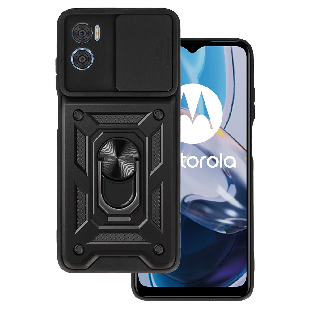 Kryt odolný SlideCam pro Motorola Moto E22/E22i , barva černá
