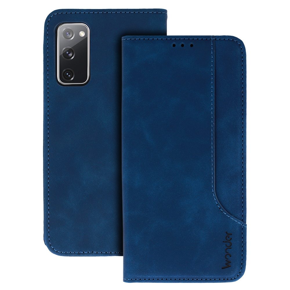 Knížkové pouzdro Wonder Prime pro Samsung Galaxy S20 FE/Lite , barva modrá