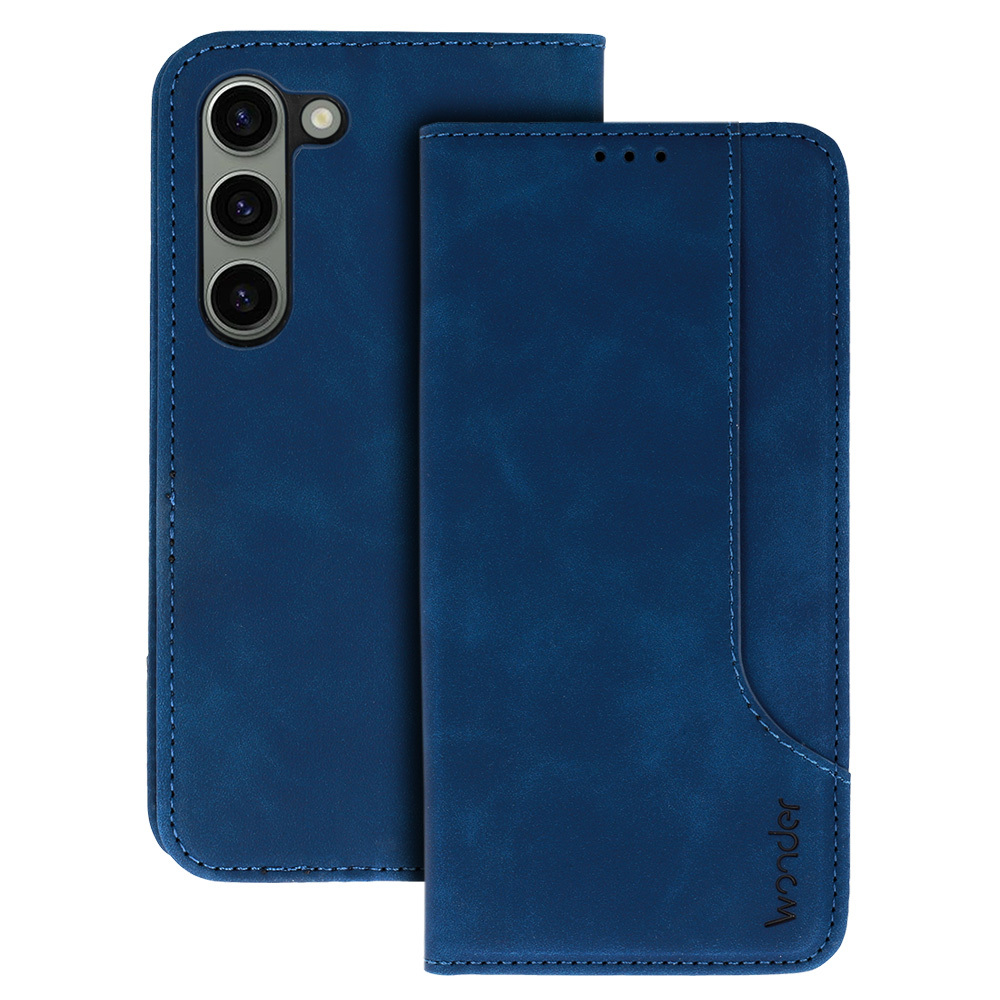 Knížkové pouzdro Wonder Prime pro Samsung Galaxy S23 , barva modrá