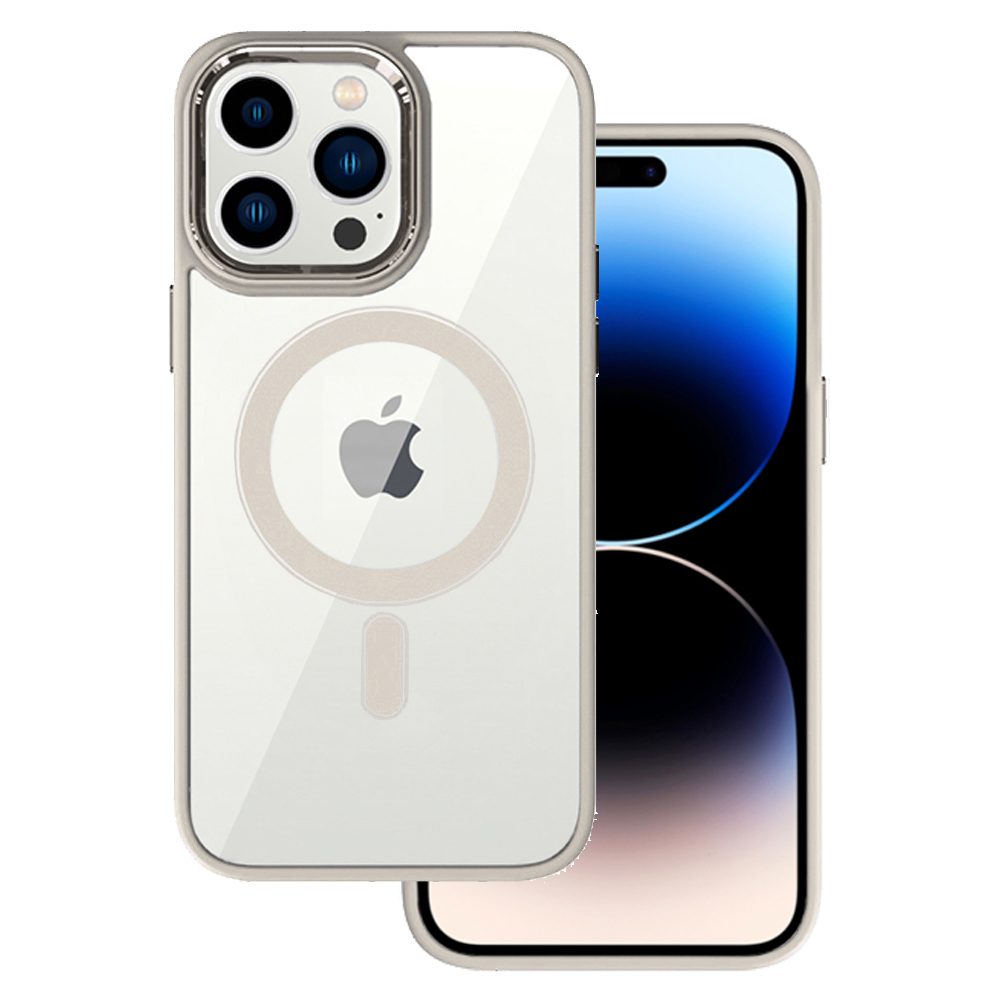 Kryt MagSafe Clear pro Apple iPhone 15 Titanium