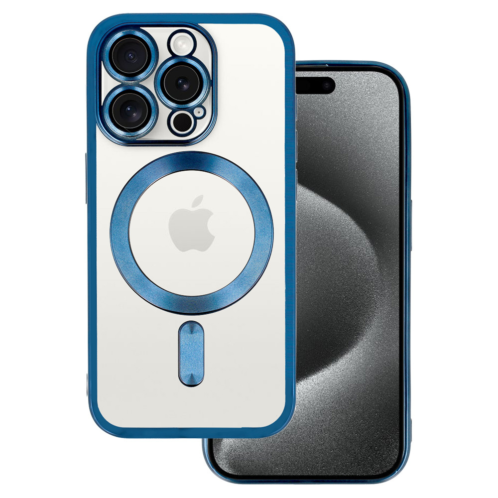 Kryt Metallic Magsafe pro Apple iPhone X/XS , barva modrá