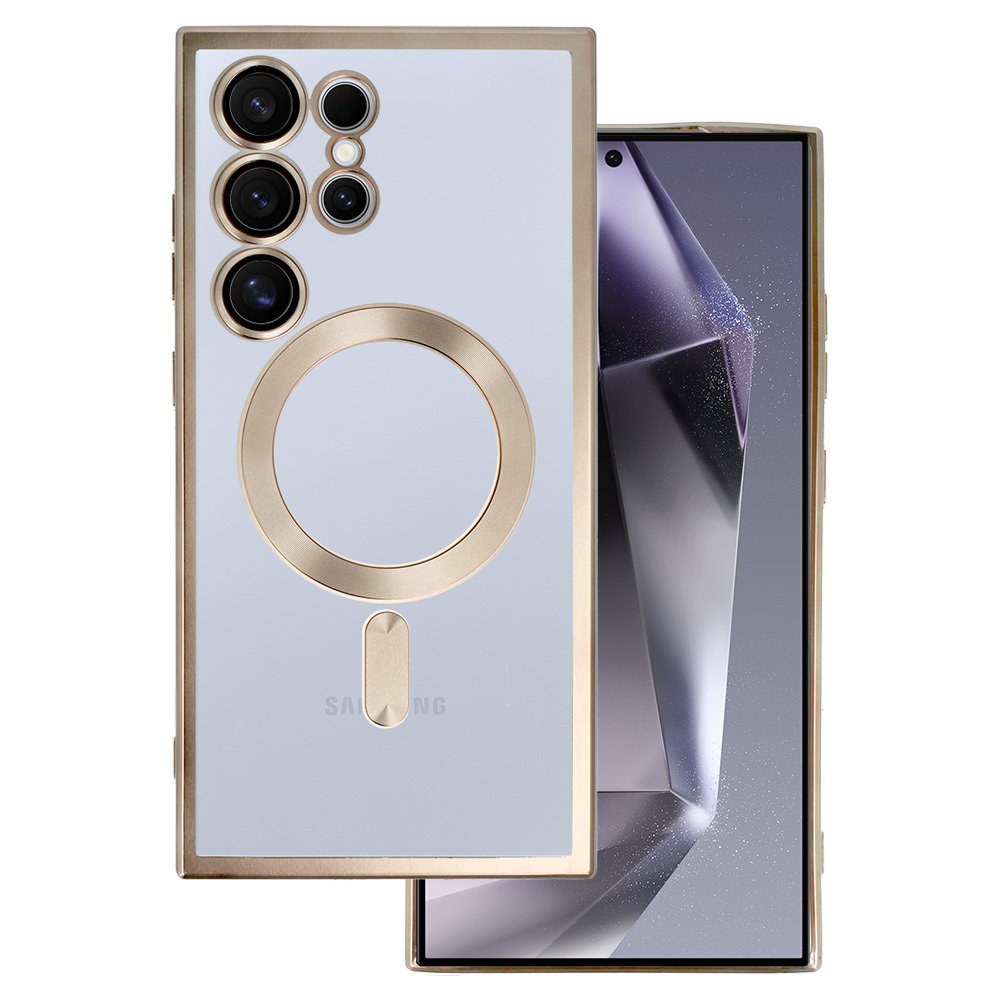Kryt Metallic Magsafe pro Samsung Galaxy S23 Plus Titanium