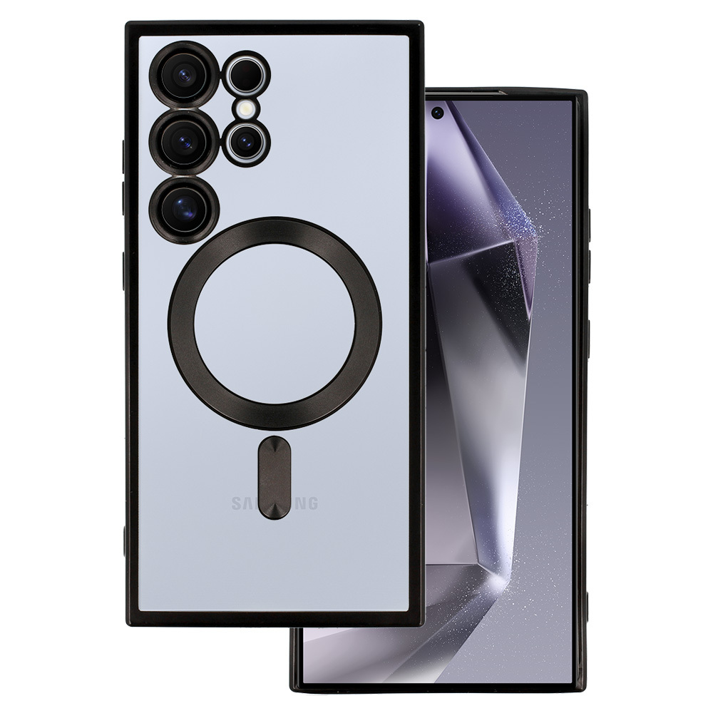 Kryt Metallic Magsafe pro Samsung Galaxy S24 , barva černá