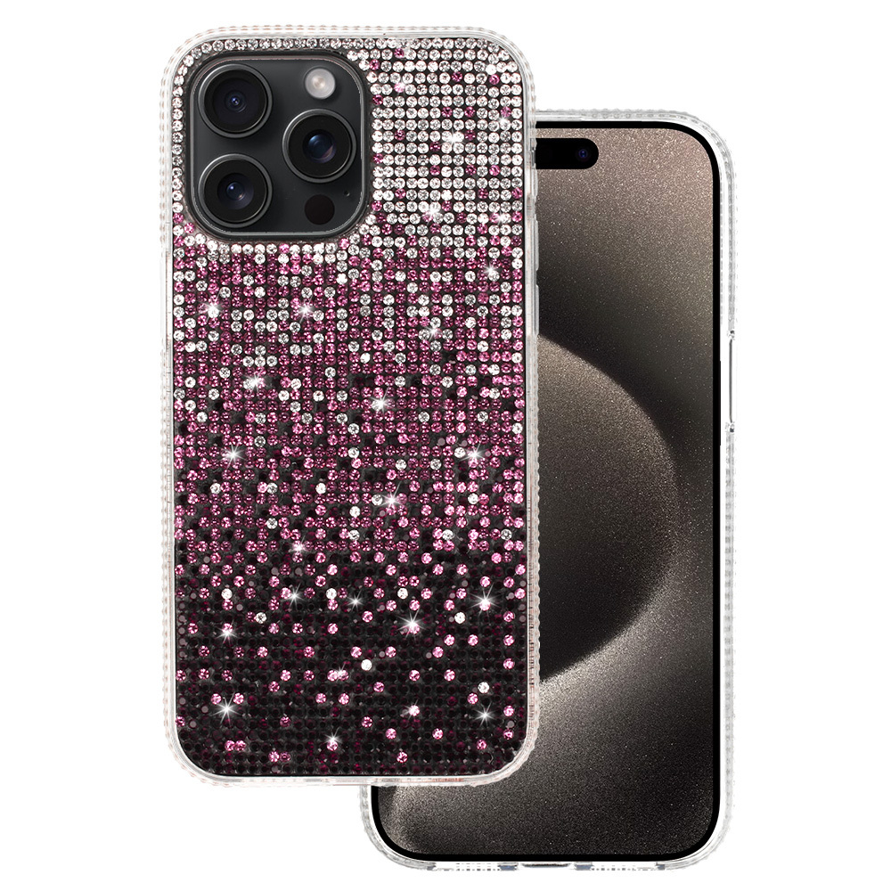 Kryt kamínkový Super Diamond pro Apple iPhone 12/12 Pro , barva vínová