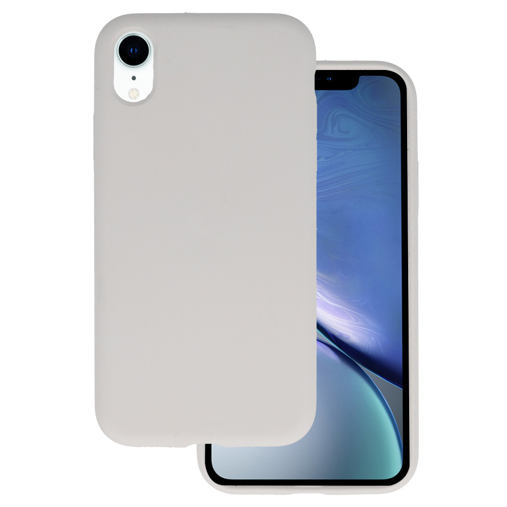 Kryt Silicone Lite pro Apple iPhone XR , barva titanová
