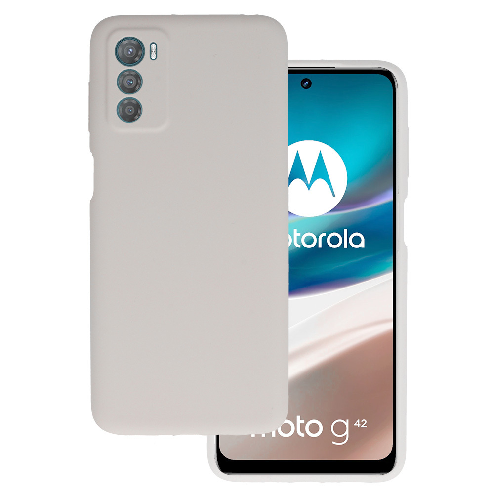 Kryt Silicone Lite pro Motorola Moto G42 , barva titanová