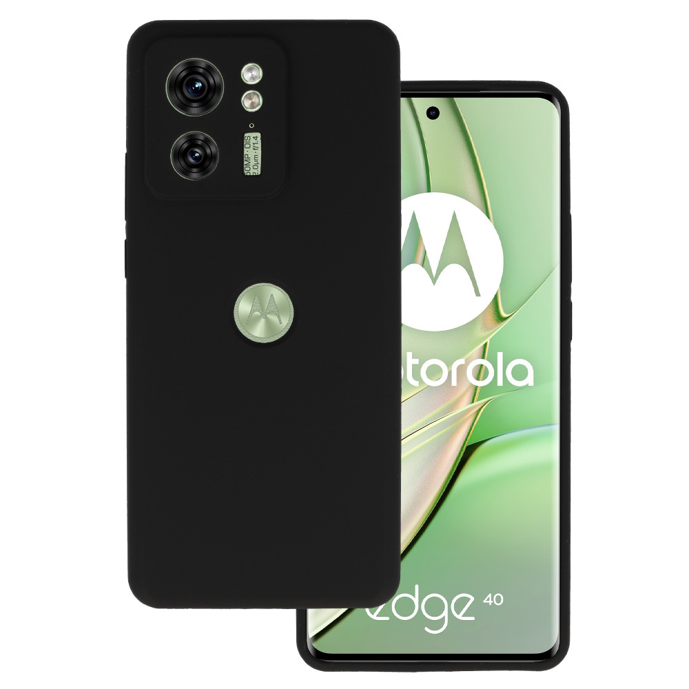 Kryt Silicone Lite pro Motorola Edge 40 5G , barva černá
