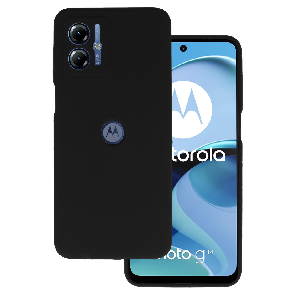 Kryt Silicone Lite pro Motorola Moto G14 , barva černá