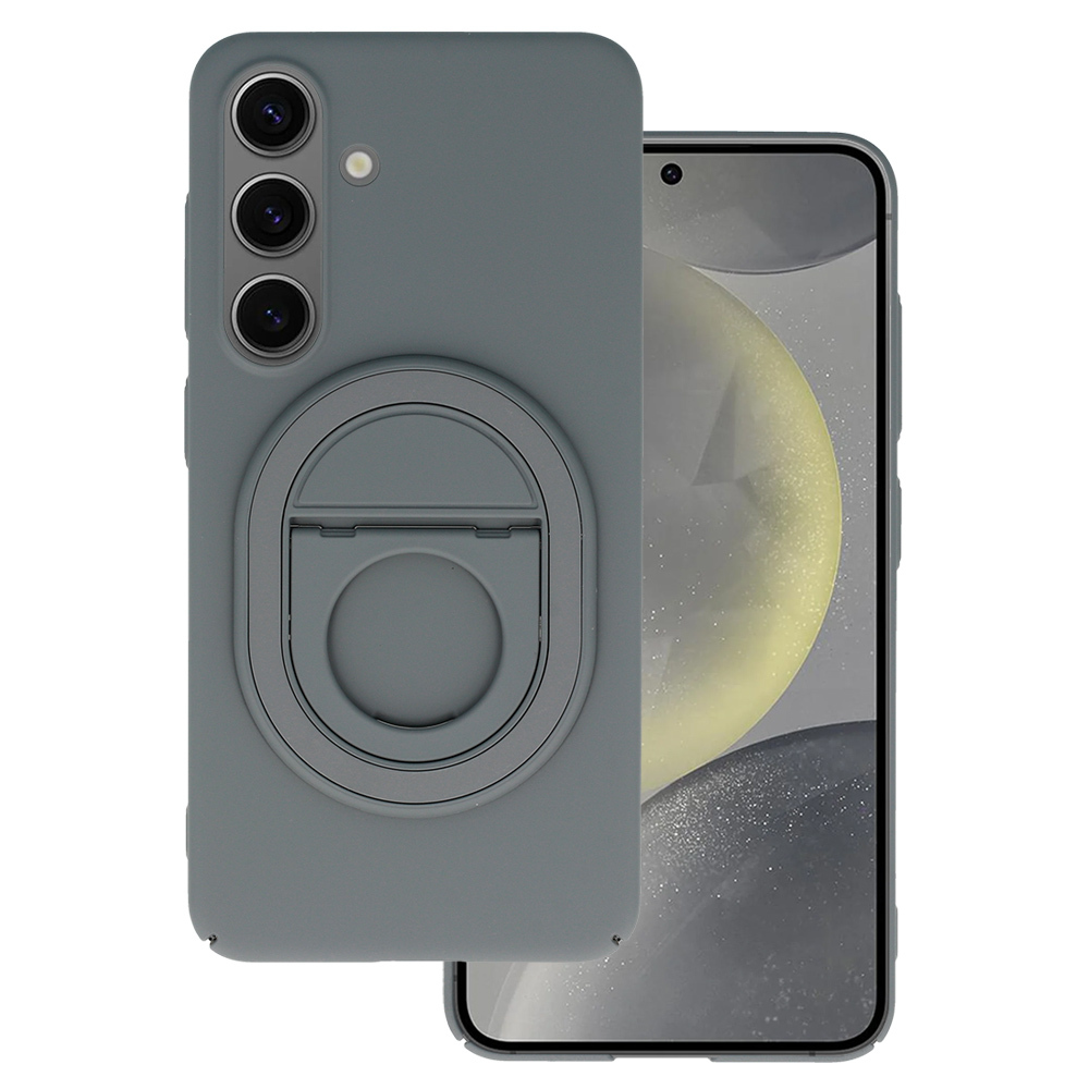Kryt Magnetic Elipse pro Samsung Galaxy S24 , barva šedá