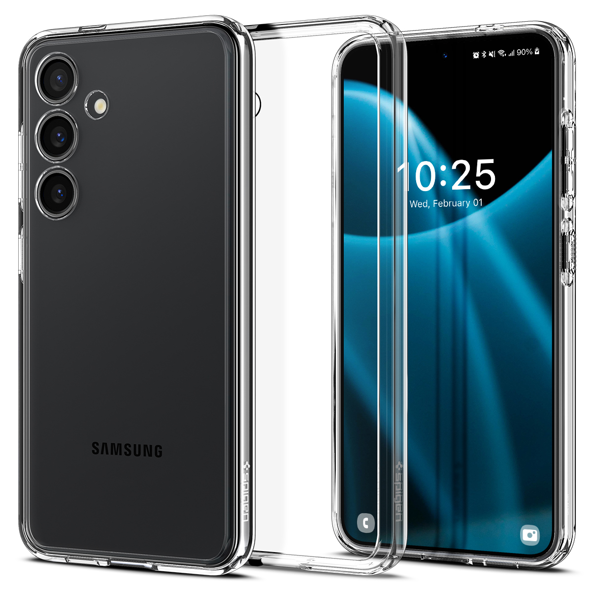 Case SPIGEN Ultra Hybrid ACS07349 for Samsung Galaxy S24 - Crystal Clear -  Toptel Akcesoria GSM