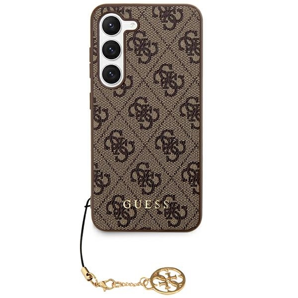 Originální kryt GUESS - hardcase 4G Charms Collection GUHCS24MGF4GBR pro Samsung Galaxy S24 Plus Brown