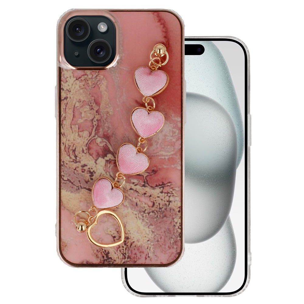 Kryt Trend pro Apple iPhone 15 Plus , design 6 , barva růžová