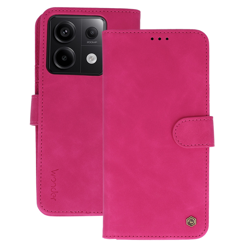 Knížkové pouzdro Wonder Fancy pro Xiaomi Redmi Note 13 5G fuchsia