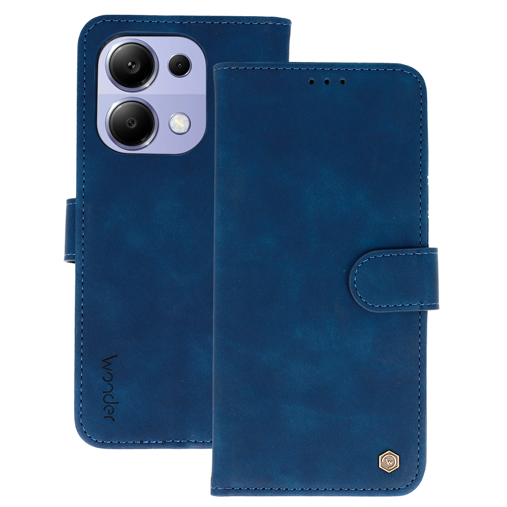 Knížkové pouzdro Wonder Fancy pro Xiaomi Redmi Note 13 Pro 4G , barva modrá