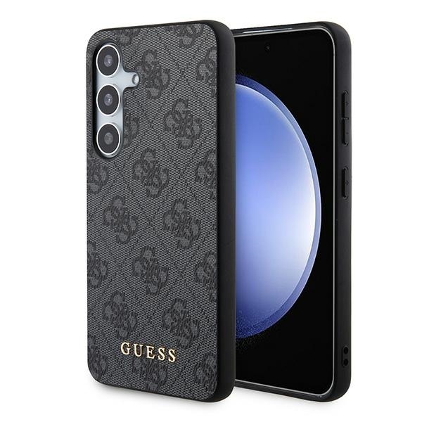 Originální kryt GUESS - hardcase 4G Metal , barva zlatá Logo GUOHCSA35G4GFGR pro Samsung Galaxy A35 , barva černá