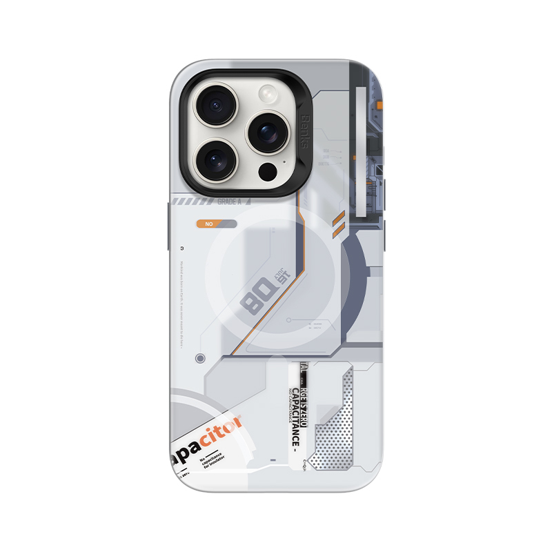 Benks Magnetic Mecha Series Case for Apple iPhone 15 Pro , barva bílá