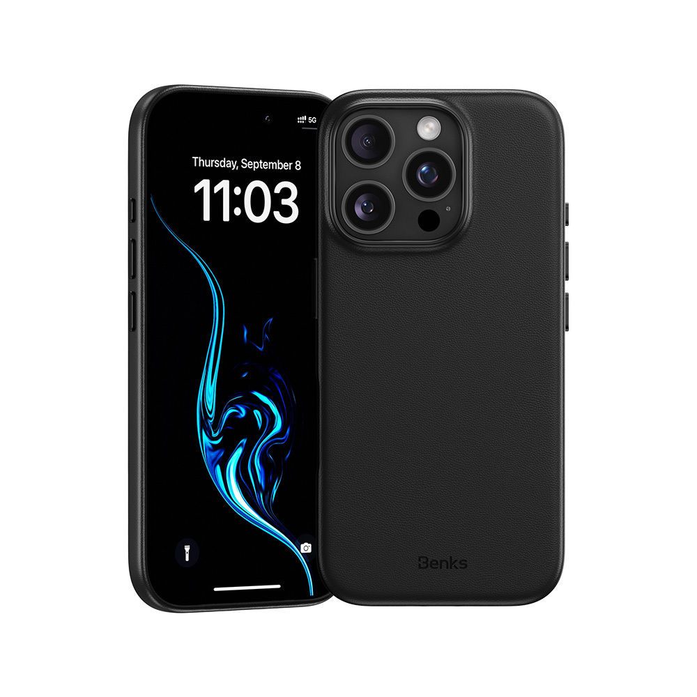 Benks Magnetic Vita Pro Silicone Case for Apple iPhone 16 Pro Max , barva černá