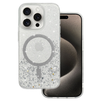Tel Protect Moonlite Magsafe Case for Samsung Galaxy S25 silver clear