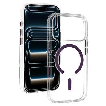 Liavec Pure Case with camera control button do Iphone 18 Pro/17 Pro fioletowy