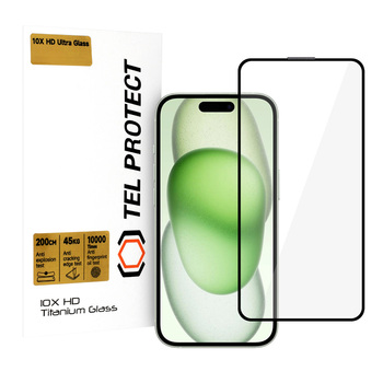Hartowane szkło Tel Protect 10X HD Titanium do Iphone 15 (koperta)
