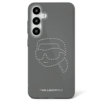 Oryginalne Etui KARL LAGERFELD Rhinestones Karl Head Logo do Samsung Galaxy S25 czarny