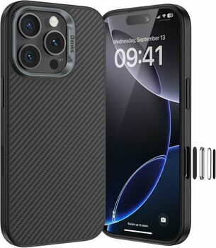 Benks Etui Magnetic Armor Pro Kevlar Metal Frame 600D (D065) do Iphone 16 Pro czarny (Camera Control Button)