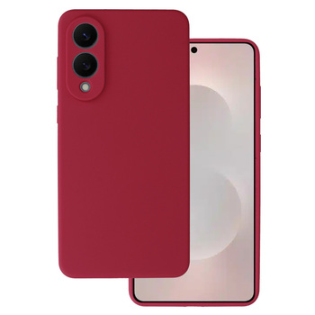 Silicone Lite Case do Samsung Galaxy S25 Edge bordowy