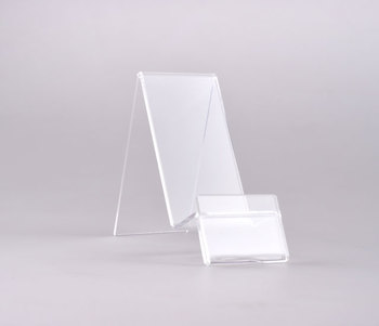 Podstawka pod telefon plexi - wysokość 80mm, szerokość 40mm, głębokość 90mm