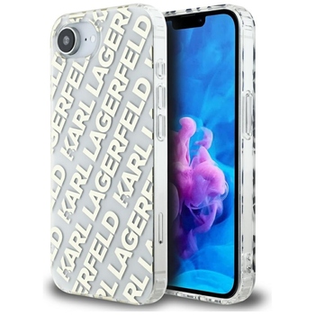 Oryginalne Etui KARL LAGERFELD IML Repeat Logo do Iphone 17e/16e złoty