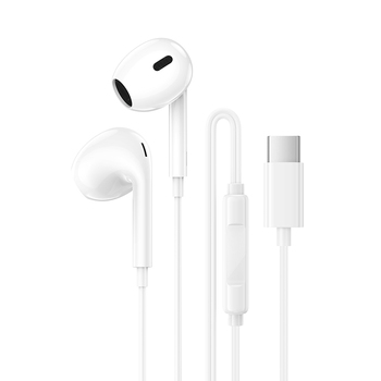 Borofone Słuchawki BM100 Max Fuente z mikrofonem Typ C (DAC) białe