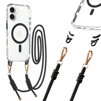 Tel Protect Strap Clear Case do Iphone 17 czarny