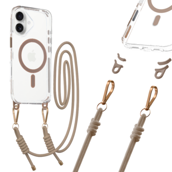 Tel Protect Strap Clear Case do Iphone 17 złoty