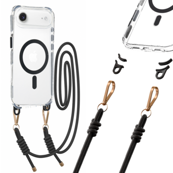 Tel Protect Strap Clear Case do Iphone 17 Air czarny