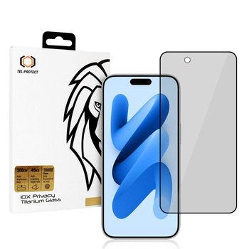 Hartowane szkło Tel Protect 10X Privacy Titanium do Iphone 17 Air