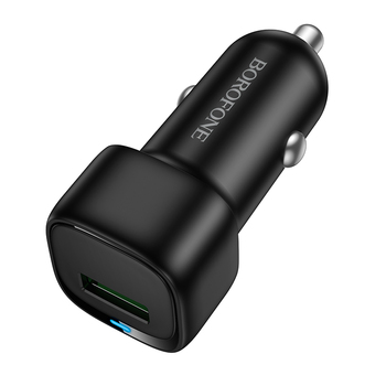 Borofone Ładowarka samochodowa BZ34 Cloud - USB - QC 3.0 18W czarna