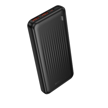 Borofone Power Bank 10000mAh BJ80 Clever - 2xUSB + Typ C - QC 3.0 22,5W PD 20W czarny