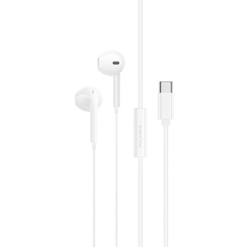 Borofone Earphones BM99 Star with microphone Typ C (DAC) white