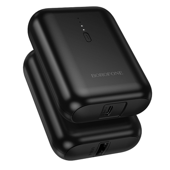 Borofone Power Bank 5000mAh BJ81 Stability - USB - czarny